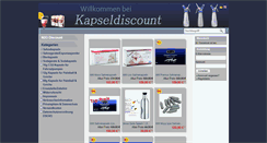 Desktop Screenshot of kapseldiscount.de